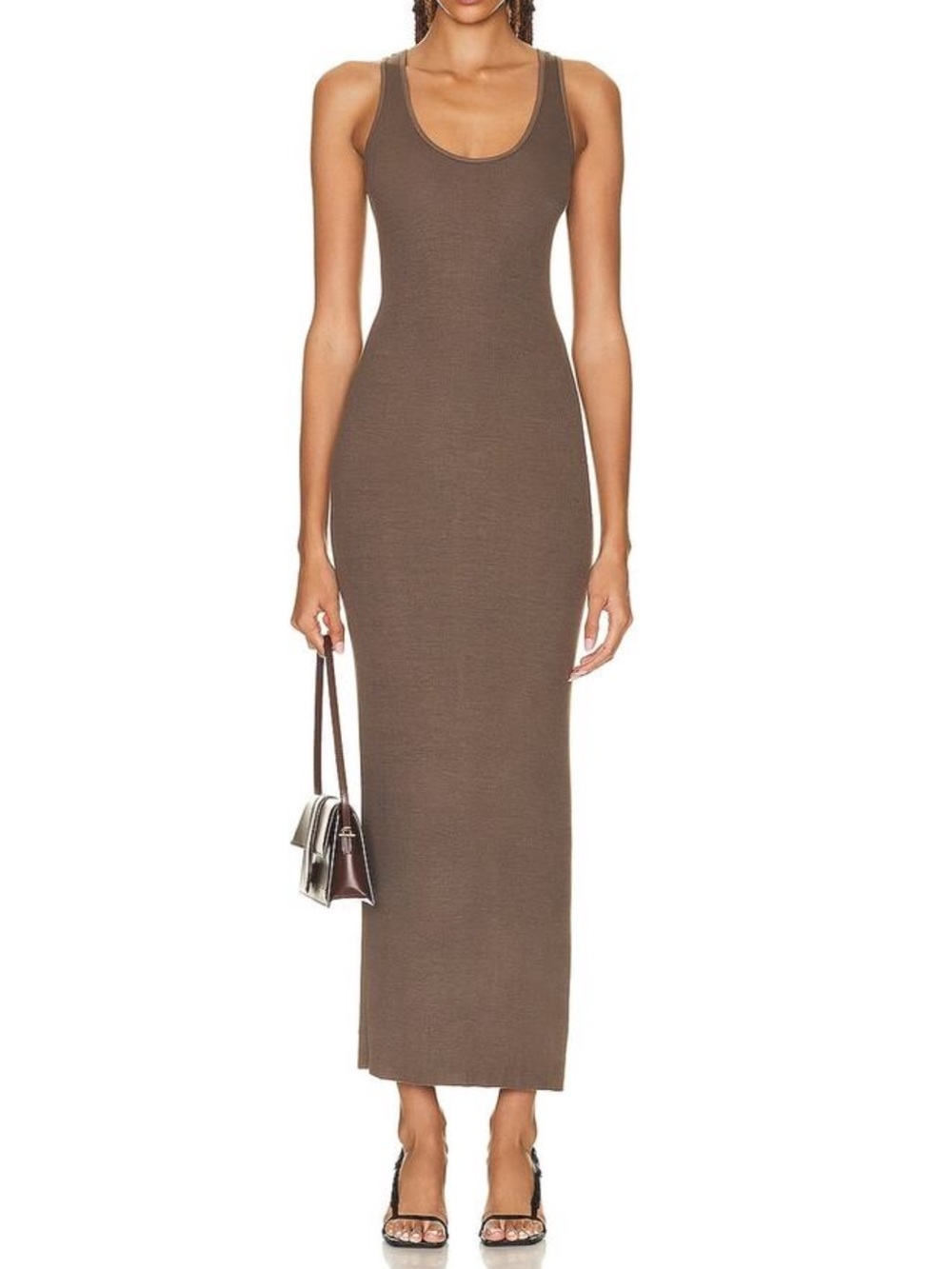 Enza Costa Stretch Silk Maxi Tank Dress